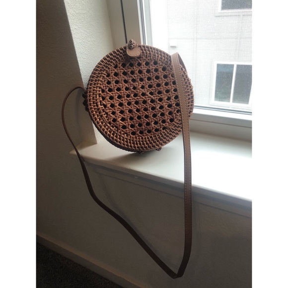 Straw Studios circle straw bag - Picture 2 of 4